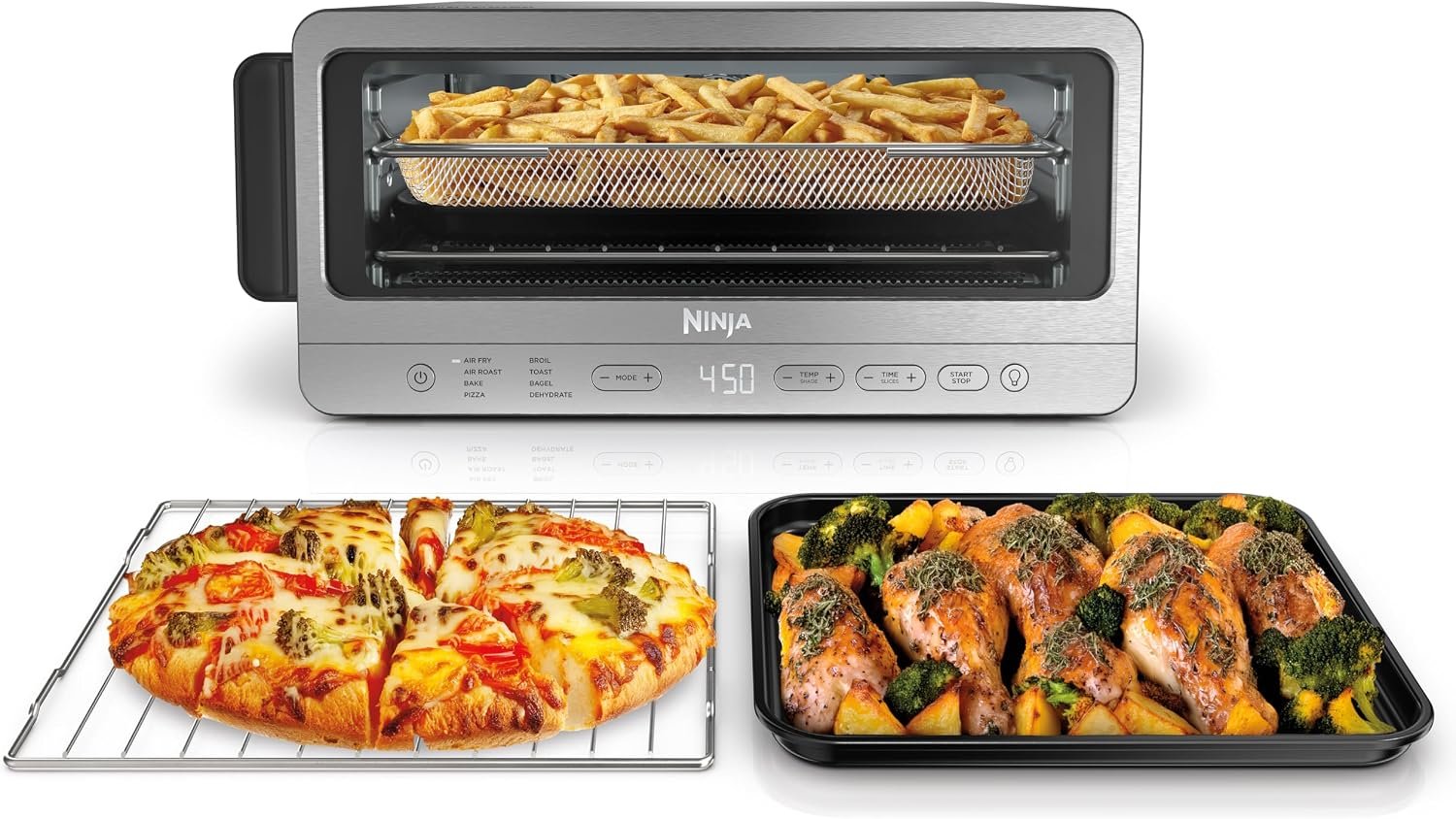 Ninja SP151 Flip Toaster Oven and Air Fryer in stainless steel